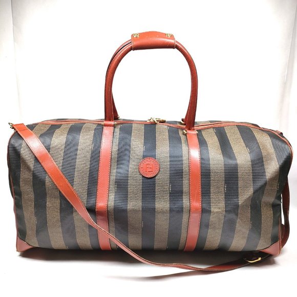 Fendi Handbags - Fendi Boston Bag Brown PVC 3214670